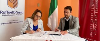  Firma convenio con la Unidad Educativa ”Raffaello Santi” de Portoviejo